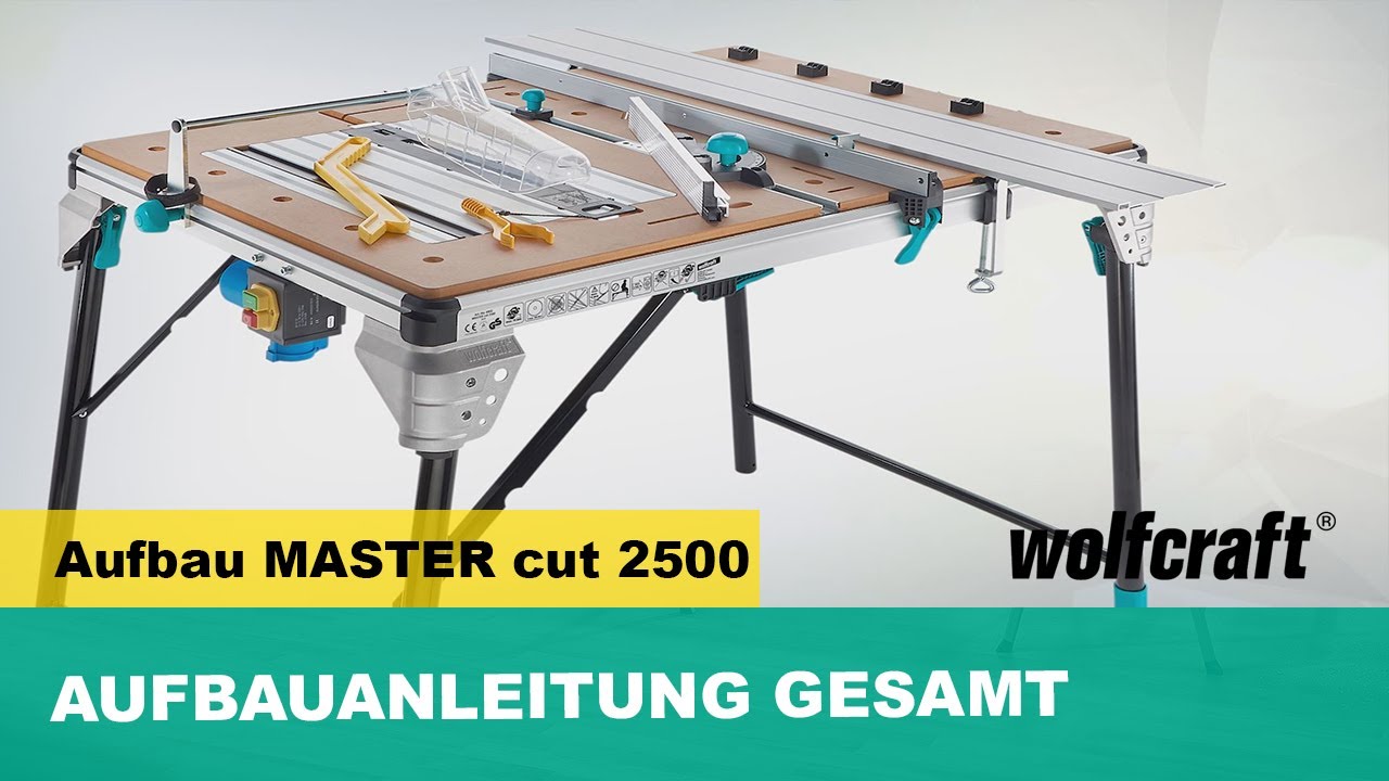 MASTER cut 2500 Aufbauanleitung komplett (Art. Nr. 6902000