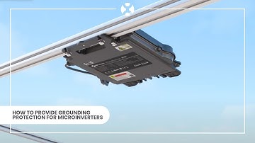 How to provide grounding protection for microinverters