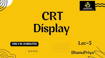 lec 5 | CRT display | Computer Graphics | BhanuPriya