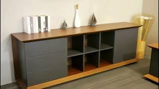 Modern L Shaped Executive Office Desk Manager Office Boss Desk Wooden Executive Desk with Storage