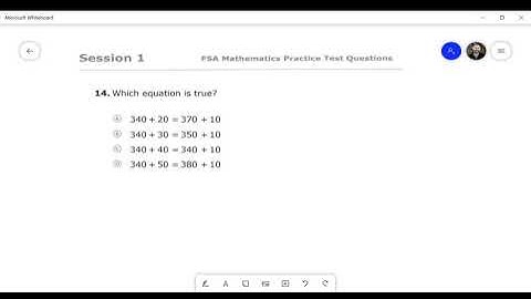 FSA Math Practice Test Session 1 #14