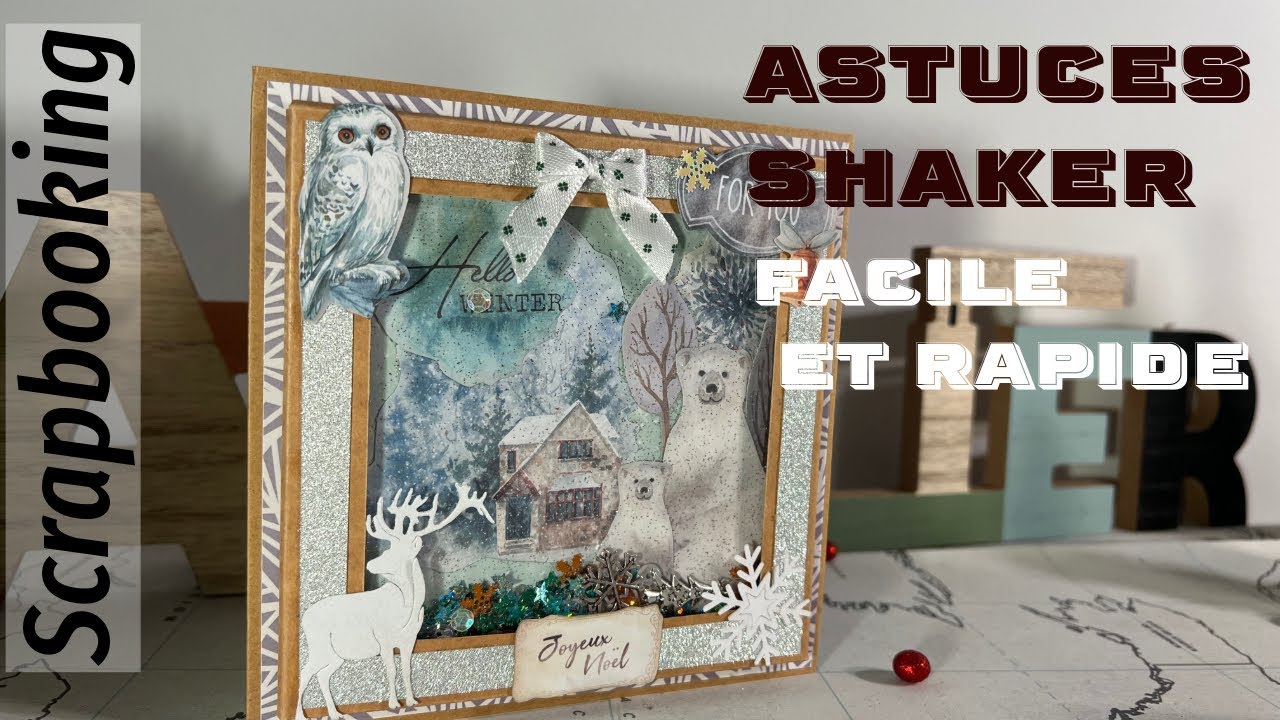 SCRAPBOOKING, astuces shaker, facile et rapide, embellissement, carte… 100% Action