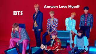 Answer: Love Myself | BTS(방탄소년단) | Easy Lyrics