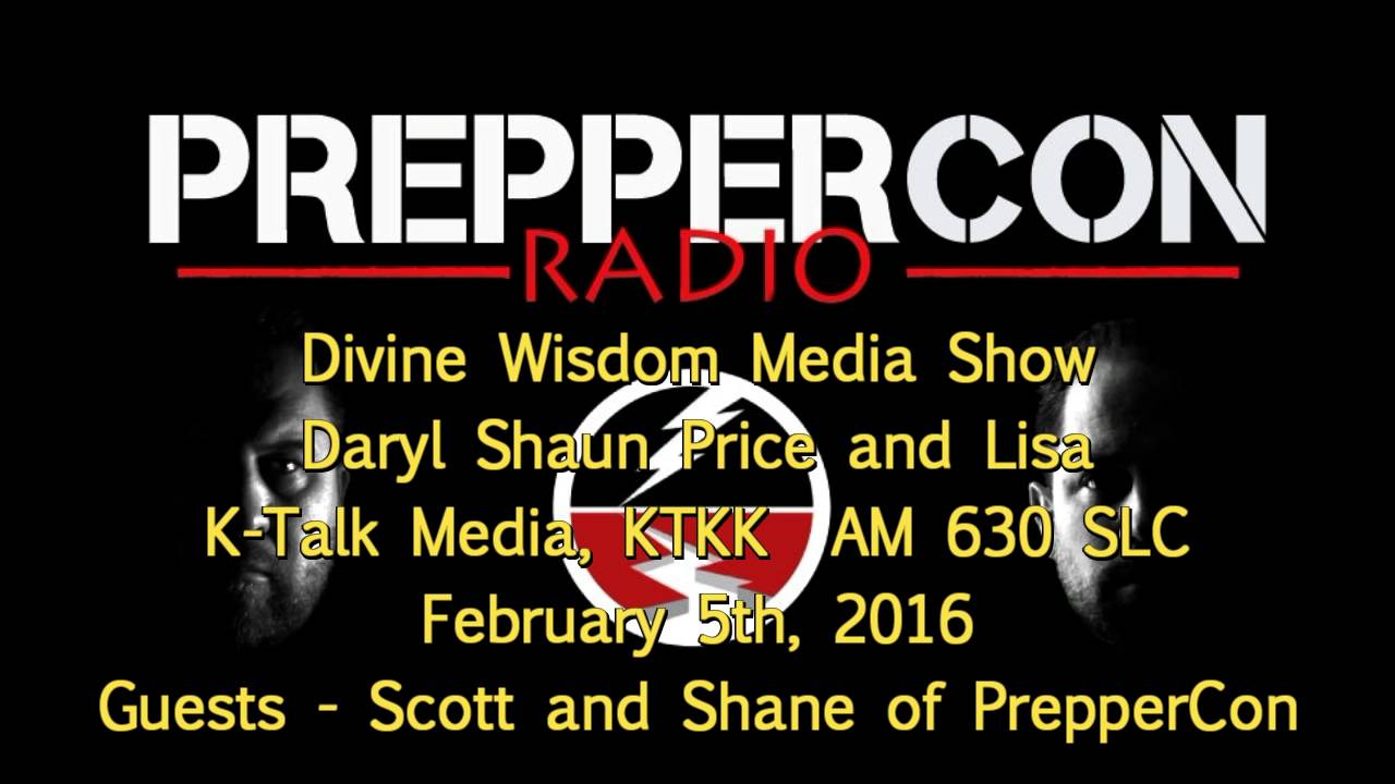 PrepperCon on the Divine Wisdom Media Show 02 05 16 K-Talk Radio