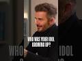 David Beckham ask Sabrina Ionescu who her idol was 🤔 | #Shorts