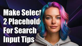 How make select2 placeholder for search input