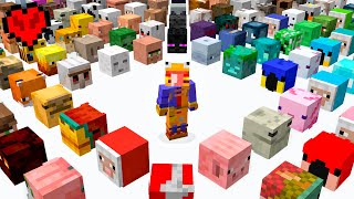 Conseguí Todas las Cabezas de Mobs en Minecraft Survival