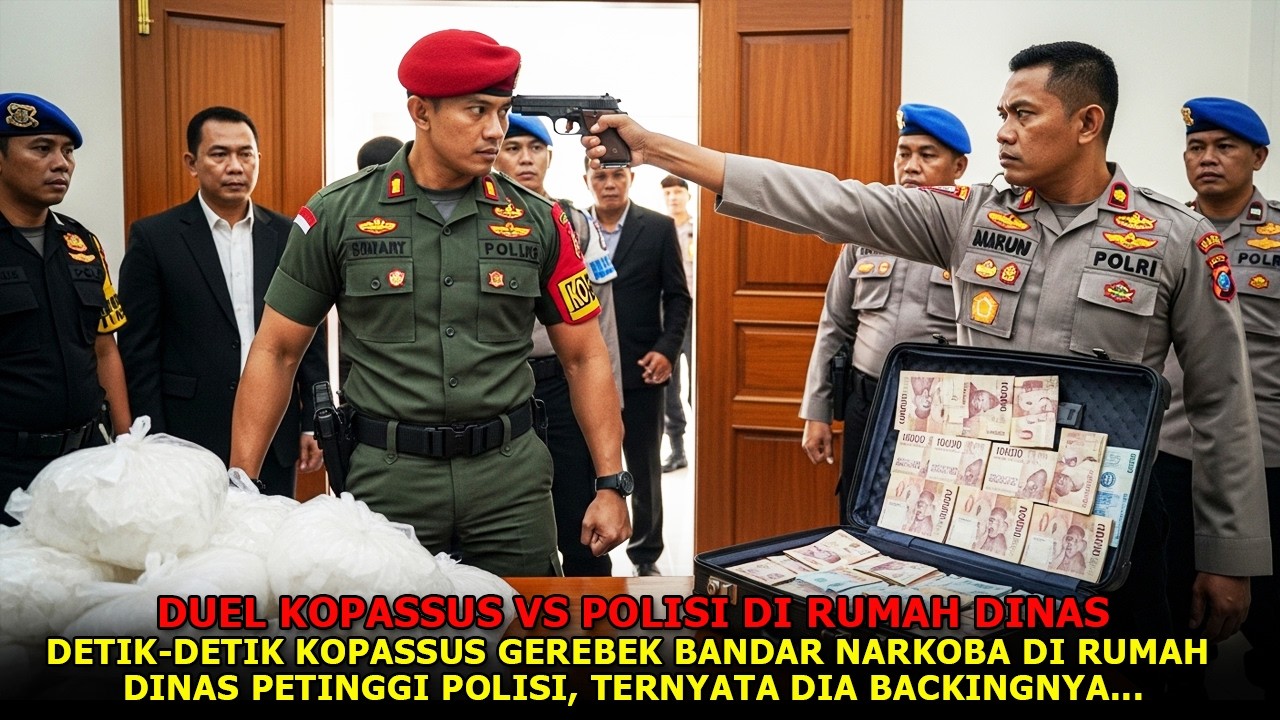 DUEL POLISI vs KOPASSUS DIRUMAH DINAS💥Detik-Detik Penangkapan Gembong Narkoba Dirumah Dinas Polisi..