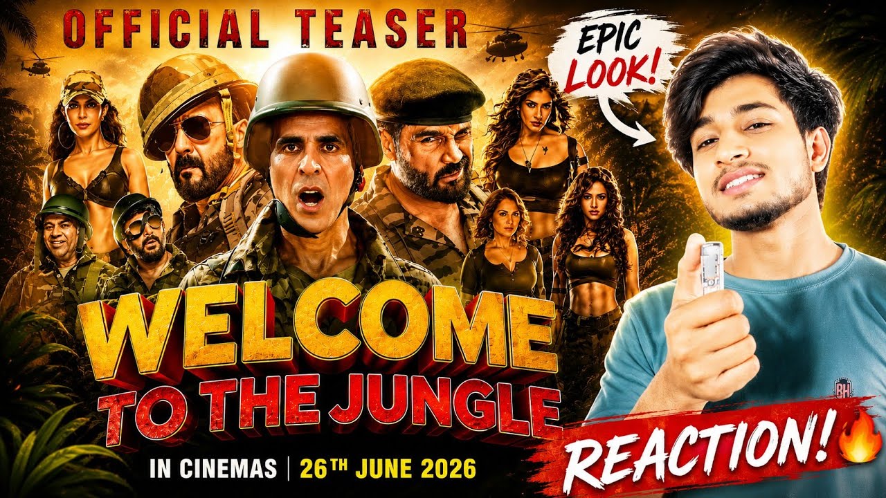 Welcome To The Jungle Reaction - Official Teaser In Cinemas | 26th June ...