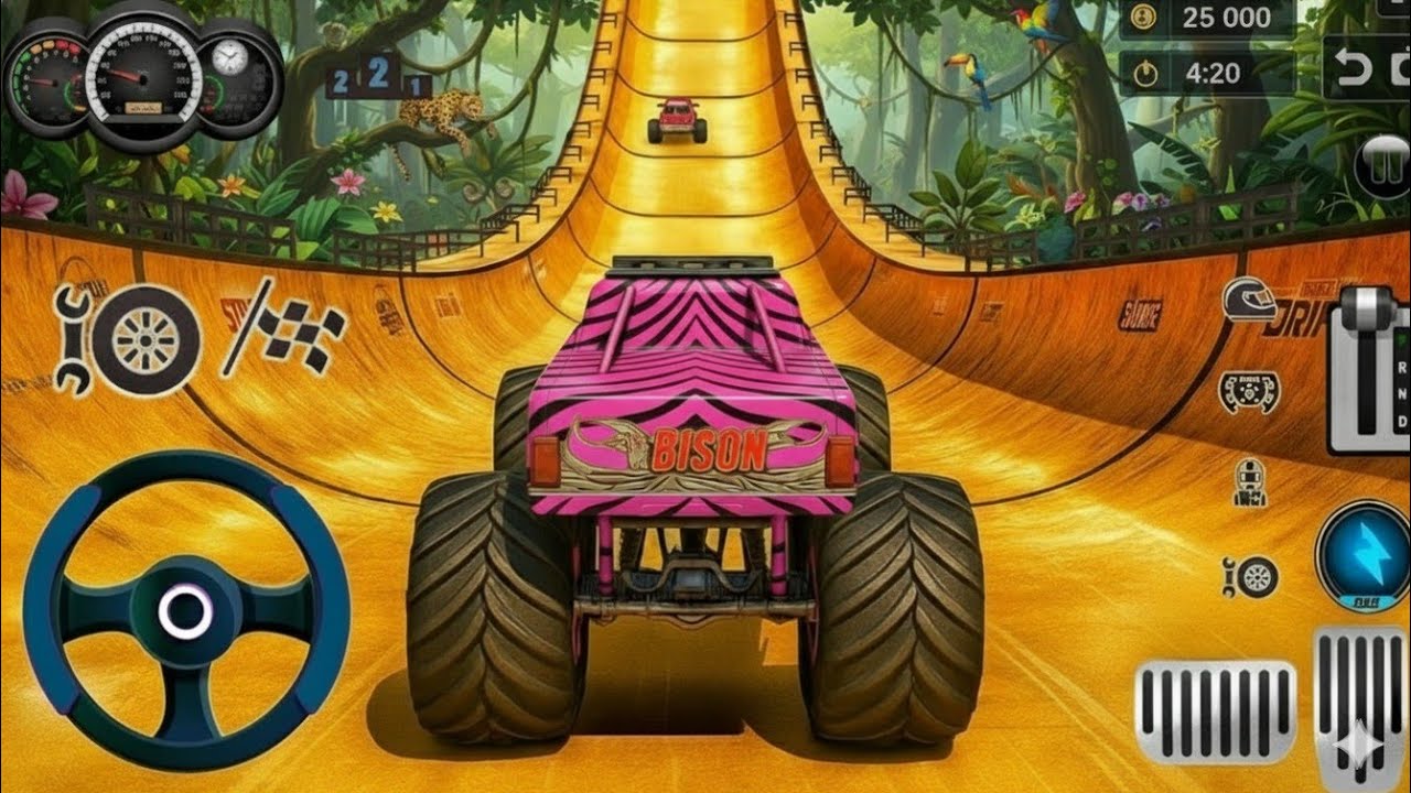 Monster Truck Mega Ramp Stunt Impossible Drive - Car Racing Monster Truck - Android Gameplay #9