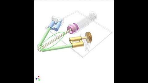 Spatial double crank slider mechanism