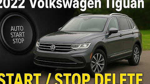 Volkswagen Tiguan Auto Start / Stop Delete! $10 & 5 minute install!