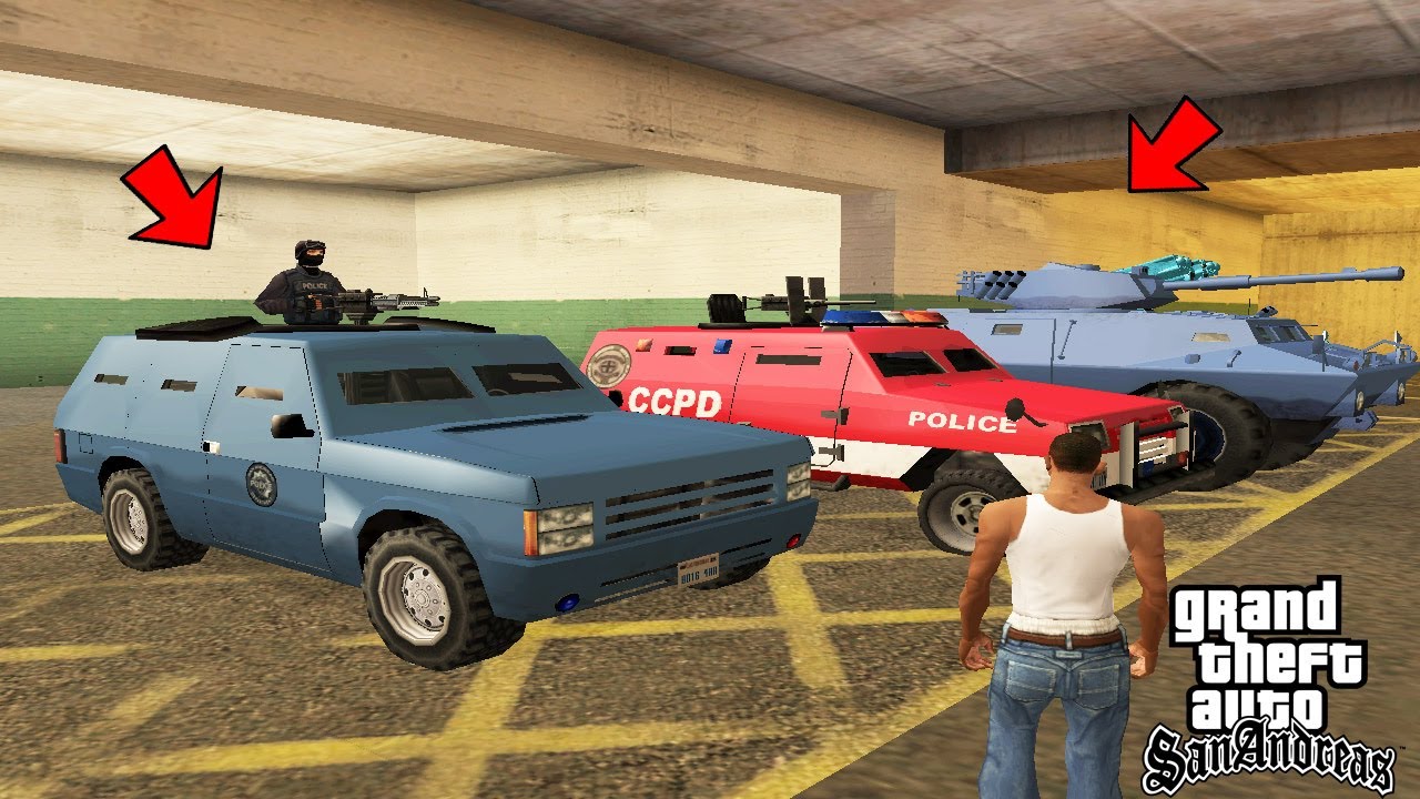 gta san andreas secret cars cheats