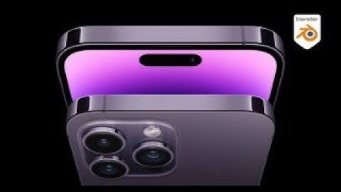 I modelled an Apple iPhone 14 Pro Max in blender pt1