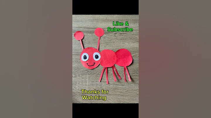 Paper Ant | paper ant | origami ant | 1min crafts | origami fun | ant origami | #shorts | #viral