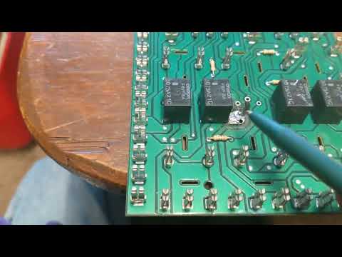 Soldering On Plated Vias That Are Missing. The Fuel Pump Relay Was On A 2004 Ford Expedition.