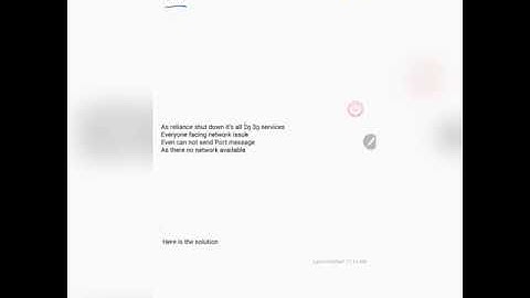 How to Port Reliance GSM  100% Solution without Network