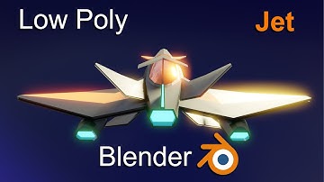 Low Poly Jet in Blender | A-Z Time Lapse Challenge