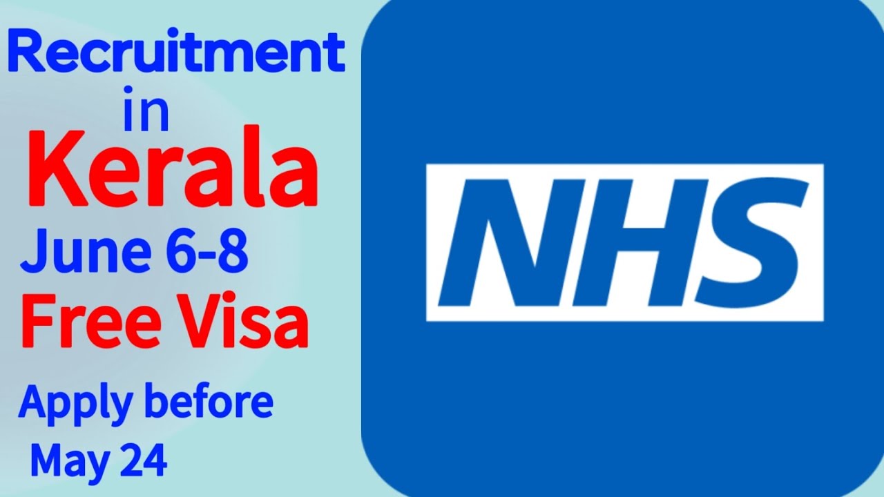 NHS Recruitment in Kerala on June 6-8 at Ernakulam.