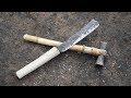 Primitive skills: Making hammer, knife from iron