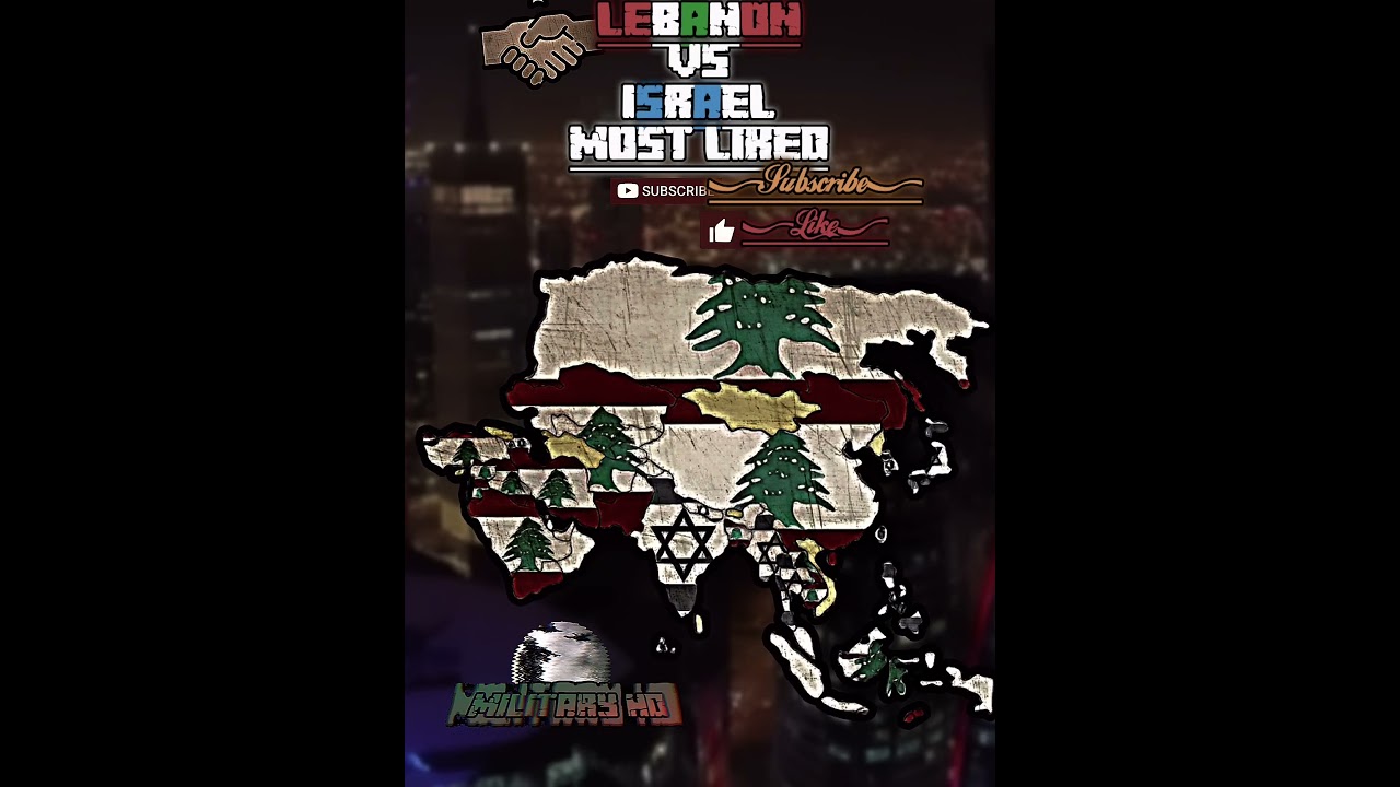 Lebanon vs Israel : Most liked in Asia(Not 100% accurate) #lebanon #trending #enfemapping #mapping