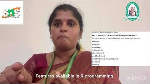 Dr. G. Suganya|Asst Prof.|Business Administration(UG)|Features- R Programming