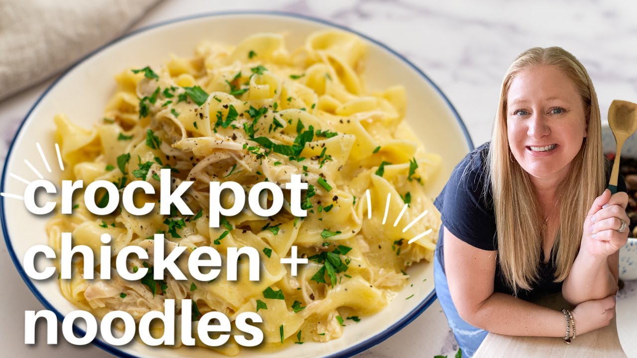 Crockpot Chicken and Noodles - Belle of the Kitchen