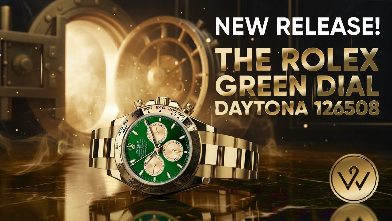 Новинка! Часы Rolex Daytona с зелёным циферблатом 126508