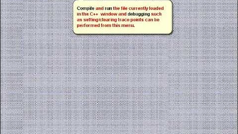 animated explanation of C++ menus