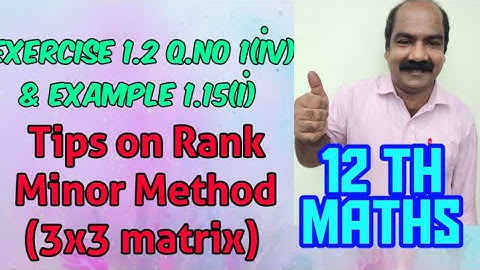 #52 | Chapter - 1 | Ex - 1.2 Q.no 1(iv) & Eg - 1.15 (i)| 12th Maths