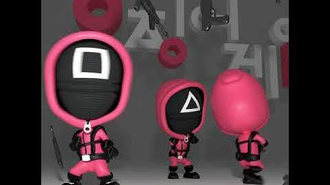 Squid Game Blender modeling, Texturing and animation test.