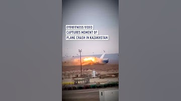 UGC footage shows moment Azerbaijan Airlines passenger plane crashes in Kazakhstan