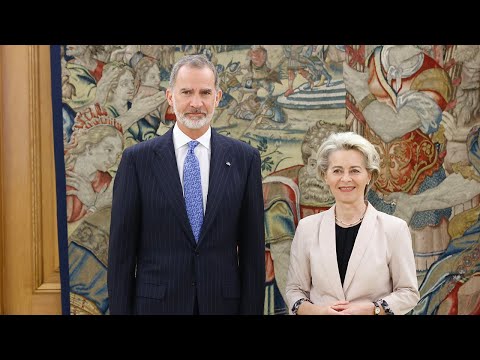 Audiencia de S.M. el Rey a la Sra. Ursula Von Der Leyen, presidenta de la Comisi&oacute;n Europea