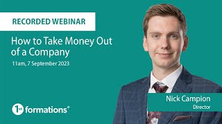 Webinar: How to Take Money Out of a Company