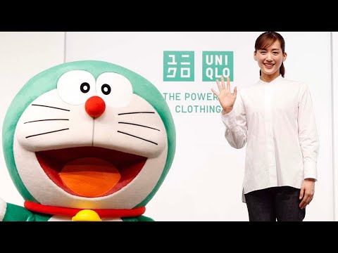 綾瀬はるか、決意表明！「緑のドラちゃんと一緒にミライに向かって頑張ります！」ドラえもんとサステナ活動／ユニクロ発表会イベント