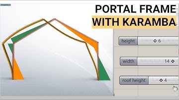 Tutorial: Simple Portal Frame structural analysis with Karamba in Grasshopper and Rhino