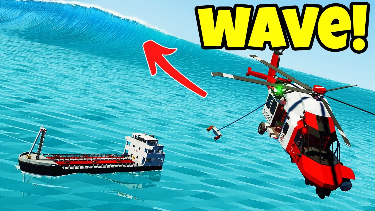 Береговая охрана терпит крушение во время цунами! | Катастрофа в Штормовых работах