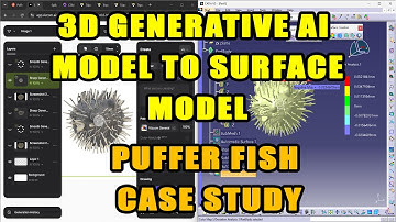 3D Generative AI Workflow From Vizcom to CATIA V5 - Puffer Fish Surface Model