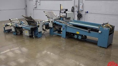 1998 MBO B26 Continuous Feed Paper Folder with 8 Page Unit, 16 Page Unit and Mobile Delivery