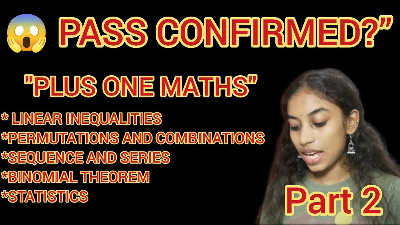 “Don’t Miss This! PLUS ONE MATHS Part 2 🔥 | Fast Revision” - YouTube