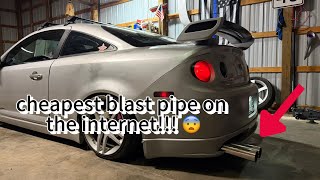 Putting the cheapest blastpipes on my stance car with the cheapest welder!