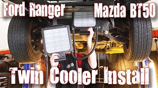 ford ranger and mazda bt50 twin cooler install