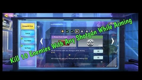 Call of Duty Mobile Kill 10 Enemies With Any Shotgun While Aiming Task Completed 💯