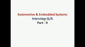 Automotive Interview QA | Embedded Systems QA| Part -9