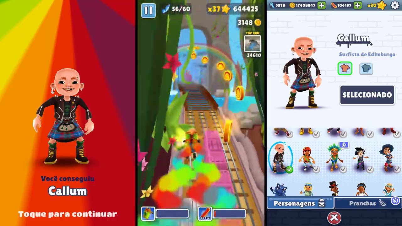 Subway Surfs - Subway Surfers é um jogo móvel de uma corrida  interminável[1] co-desenvolvido pela Kiloo, uma empresa privada com sede  na Dinamarca e pela Sybo Games. Lançado em 2012, o tema