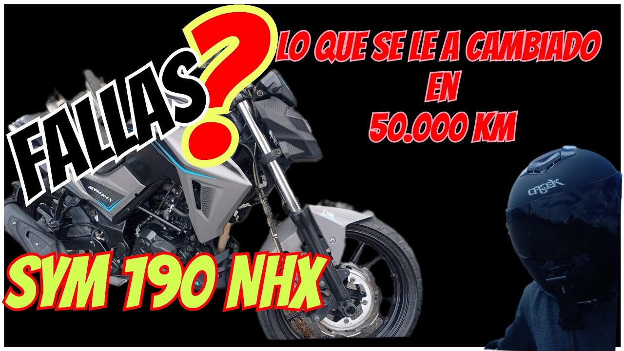 LA SYM 190 NHX Y LO QUE SE LE A CAMBIADO EN 50.000 KM