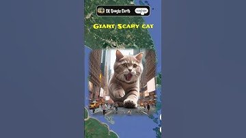 i found scary giant cat on Google map and google earth #skgoogleearth #shorts #viral #map
