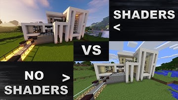 Minecraft SHADERS VS. NO SHADERS!