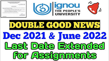 Double Good News for all Dec 2021 & June 2022 Term Exams Assignment Last Date Extended By TIPS GURU