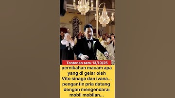 tingkah unik Vito sinaga d hari pernikahannya #vitisinaga #ivana #artis #berita #tontonanseru